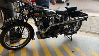 From the Cynric Richardson Collection, 1935 BSA 499cc W35-8 Blue Star Frame no. E5-1447 Engine no. E8.1337 image 4