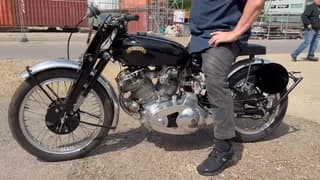 Property of a deceased's estate, 1954 Vincent 998cc Series-C Black Shadow 'Black Lightning Replica' Frame no. RC12167B Rear frame no. RC12167B (see text) Engine no. F10AB/1B/10267 Crankcase mating no. D18V / D18V image 4