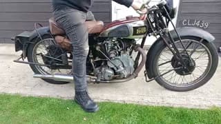 1936 Vincent-HRD 499cc Comet Series-A Frame no. D1219 (see text) Rear frame no. D1219 (see text) Engine no. C391 image 4